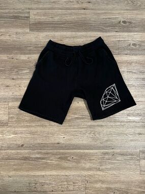 New Diamond Supply Co OG Script Charcoal Mens Pocket SweatShorts Short Large